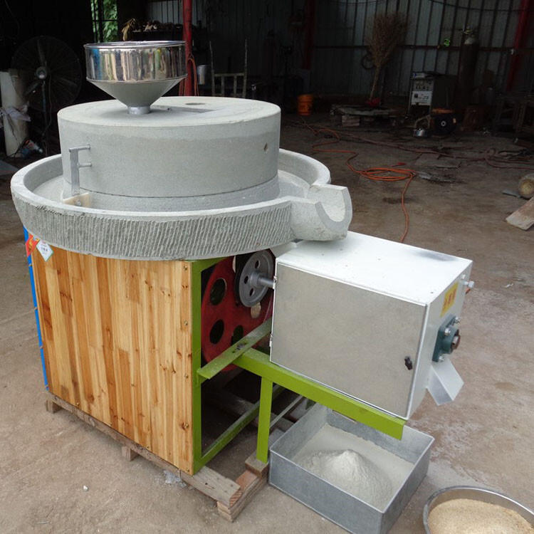 玉米面粉电动石磨生产厂家西安高陵电动石磨面粉机